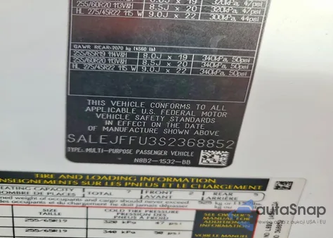 2025 Land Rover Defender 130 S from USA, damaged, VIN SALEJFFU3S2368852